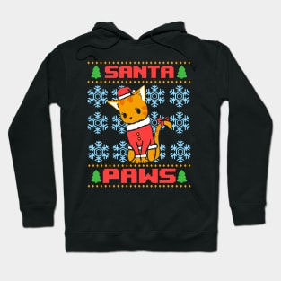 Santa Paws Ugly Christmas Sweater Hoodie